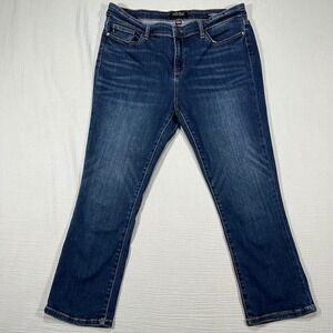 Judy Blue Capri Fit Jeans Bootcut Dark Wash Stretch Casual Women's Size 15/32 XL